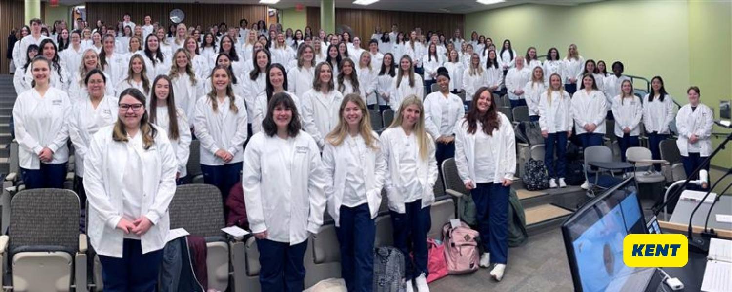 Nursing Students take the White Coat Pledge Kent State University